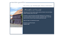 Tablet Screenshot of marien-quartier.de